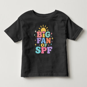 Camiseta Infantil Grande fã de proteção solar SPF no verão