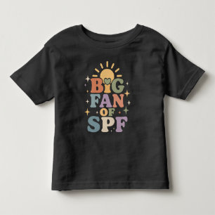 Camiseta Infantil Grande fã de proteção solar SPF no verão