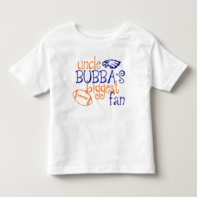 Camiseta Infantil Grande Fã do tio Bubba (Frente)
