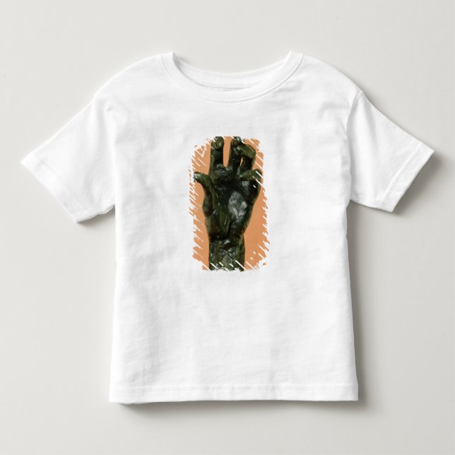 Camiseta Infantil Grande mão esquerda (bronze) (Frente)
