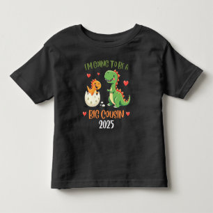 Camiseta Infantil Grande Primo Dinossauro Eu Vou Ser Primo Bebê Rex