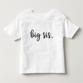 Camiseta Infantil Grande Sis Com Coração