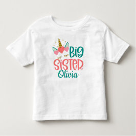 Camiseta Infantil Grande SIster personalizado com nome