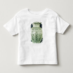 Camiseta Infantil Grande vaso de "Kuoan" decorado com flores azuis