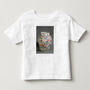 Camiseta Infantil Grande vaso decorado com cinco cores