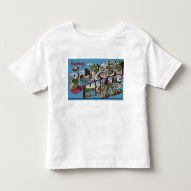 Camiseta Infantil Grandes cenas da letra - Black Hills, SD (Frente)