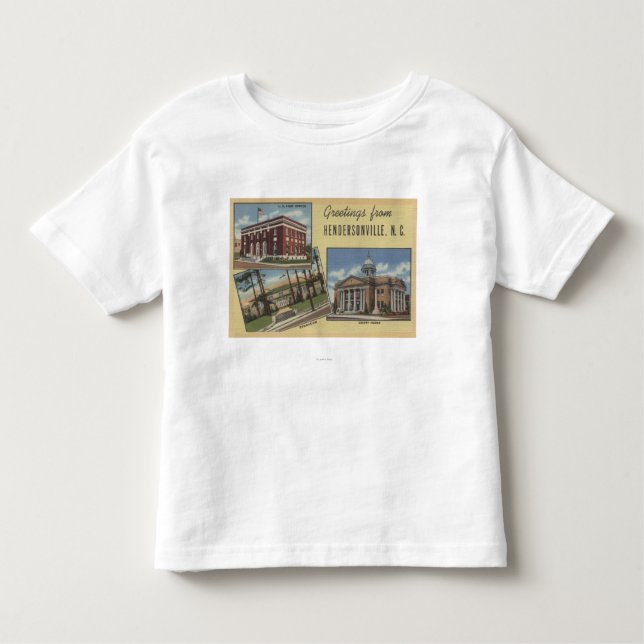 Camiseta Infantil Grandes cenas da letra - Hendersonville, NC (Frente)