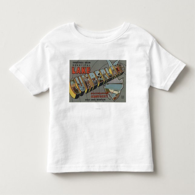 Camiseta Infantil Grandes cenas da letra - lago Cumberland, KY (Frente)