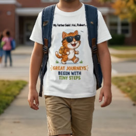 Camiseta infantil "Grandes Jornadas" Gato Fofo