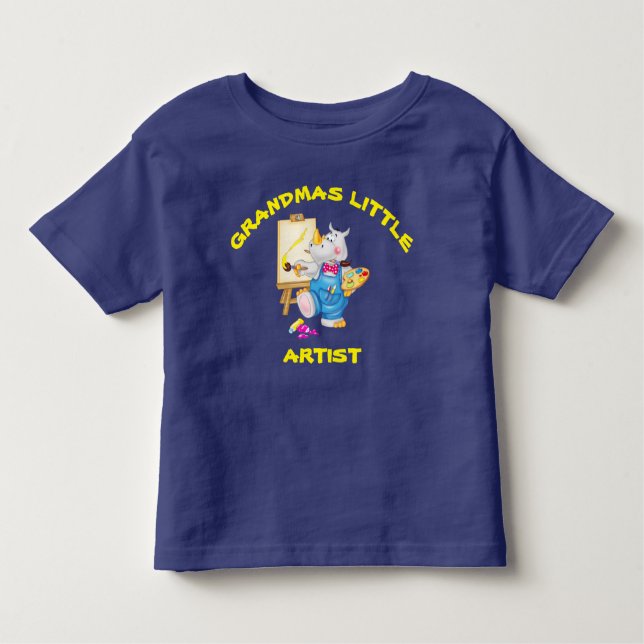Camiseta Infantil Grandmas Little Artist (Frente)