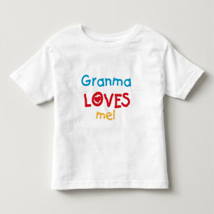 Camiseta Infantil Granma me ama T-shirts e presentes