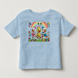 Camiseta Infantil "Grasnando no jardim de infância!" – Design de Pat