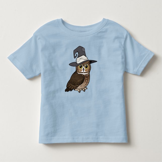 Camiseta Infantil Great Horned Owl Witch! (Frente)