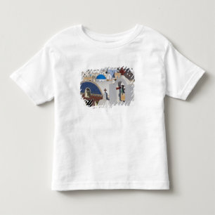 Camiseta Infantil Grécia e Ilha Grega de Santorini cidade de Oia 5