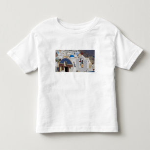 Camiseta Infantil Grécia e Ilha Grega de Santorini cidade de Oia 5