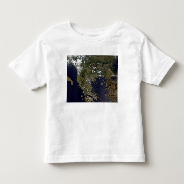Camiseta Infantil Grécia e países vizinhos (Frente)