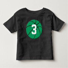 Camiseta Infantil Green Basball Kid Custom Jersey Number Todler