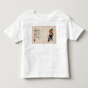 Camiseta Infantil GreetingJack-O-Lanterna do Dia das Bruxas em Tux