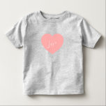 Camiseta Infantil Grey t-shirt<br><div class="desc">grey t-shirt with pink heart</div>