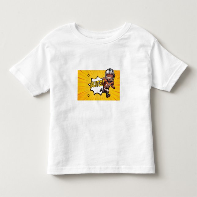 Camiseta Infantil Gridiron Blitzkrieg #28 Personalizável da [Nome da (Frente)
