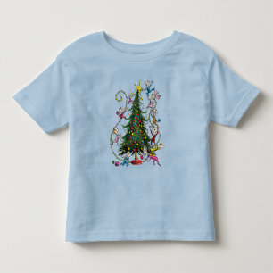 Camiseta Infantil Grinch Clássico   Árvore de Natal