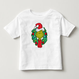 Camiseta Infantil Grinch Coroa de Natal
