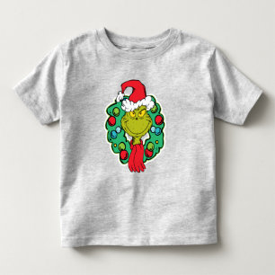 Camiseta Infantil Grinch Coroa de Natal