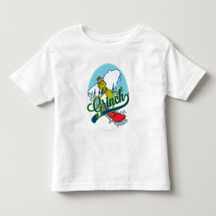 Camiseta Infantil Grinch Esquiando na Nieve