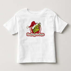 Camiseta Infantil Grinch Eu Estou Sempre na Estação