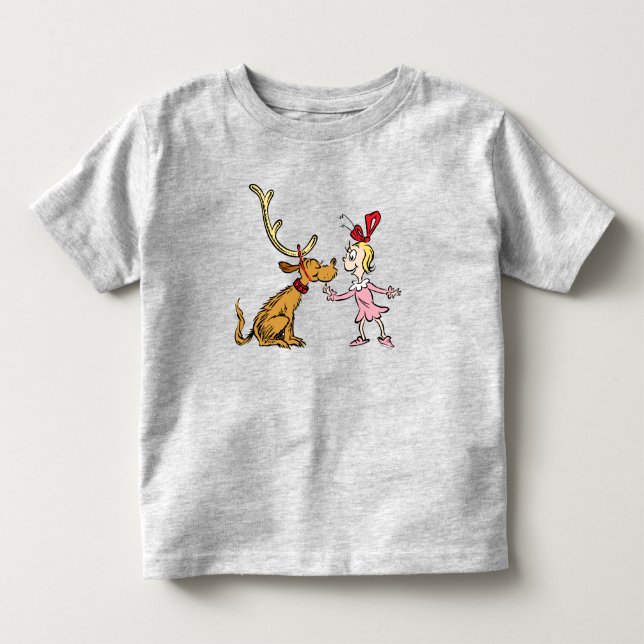 Camiseta Infantil Grinch | Max & Cindy Lou Quem (Frente)