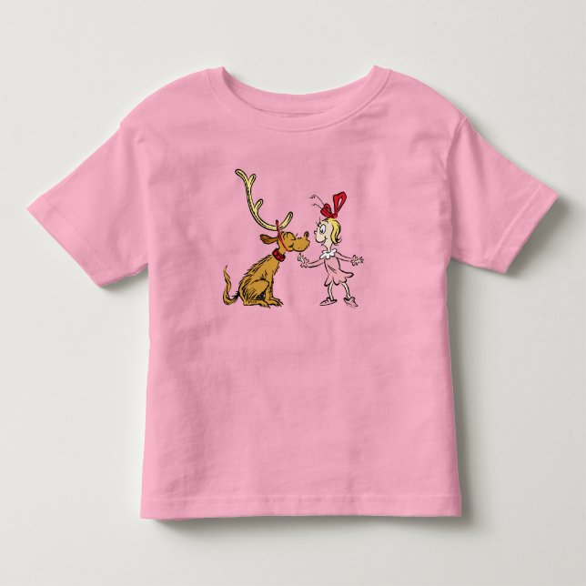 Camiseta Infantil Grinch | Max & Cindy Lou Quem (Frente)