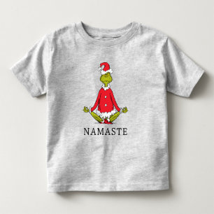 Camiseta Infantil Grinch Namaste Papai Noel