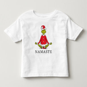 Camiseta Infantil Grinch Namaste Papai Noel