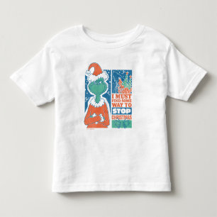 Camiseta Infantil Grinch   Pare o Natal Gráfico Antigo
