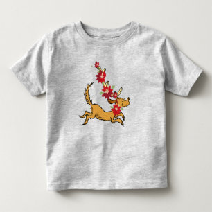 Camiseta Infantil Grinch   Poinsettia de Natal do Max