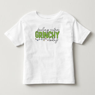 Camiseta Infantil Grinch   Sentindo-me Extra Grinchoso Hoje 4
