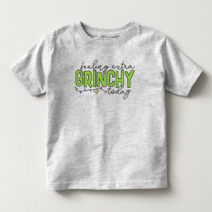 Camiseta Infantil Grinch   Sentindo-me Extra Grinchy Hoje 2
