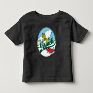 Camiseta Infantil Grinch Snowboarding