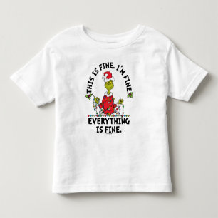 Camiseta Infantil Grinch Tudo está bem