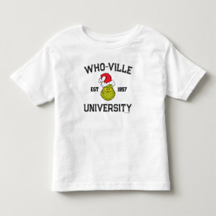 Camiseta Infantil Grinch   Universidade Who-ville Est 1957