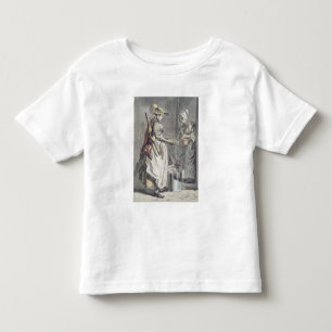 Camiseta Infantil Gritos de Londres: Um Milkmaid, c.1759 (caneta &