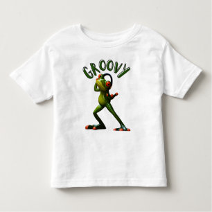 Camiseta Infantil Groovy Green Sapo
