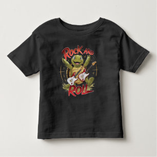 Camiseta Infantil Groovy Turtle Fazendo Rochas E Rolos