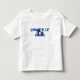 Camiseta Infantil Grunhido-Lineboy do Lil do pai Criança-AZUL