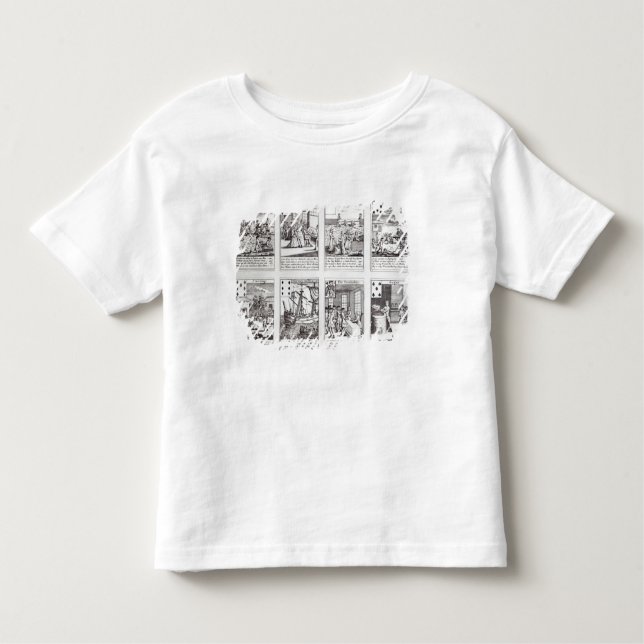 Camiseta Infantil Grupo de descrição dos cartões de jogo Satirical (Frente)