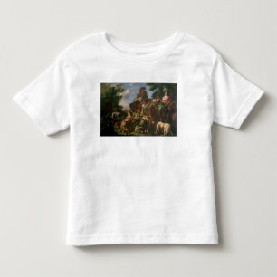 Camiseta Infantil Grupo de pastores com um cavalo