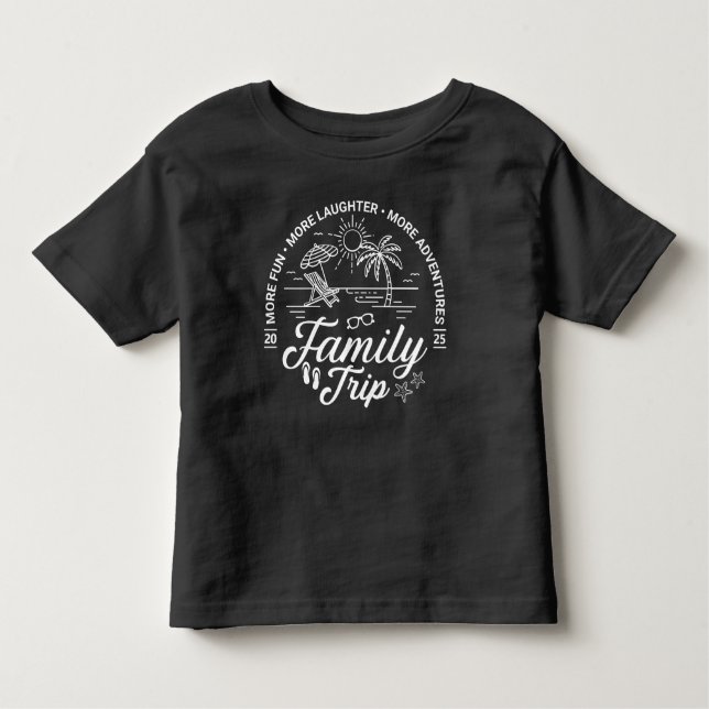 Camiseta Infantil Grupo Trip da Família Personalizada Correspondendo (Frente)