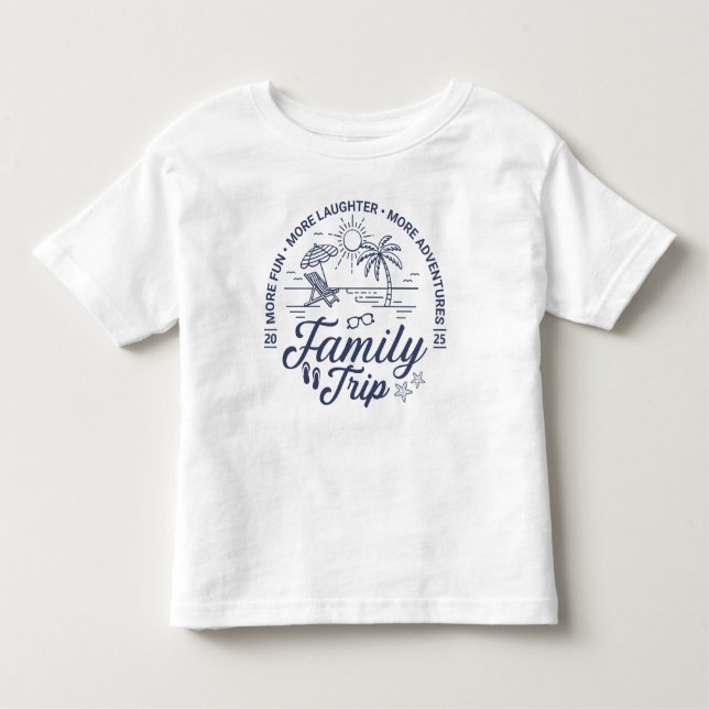 Camiseta Infantil Grupo Trip da Família Personalizada Correspondendo (Frente)