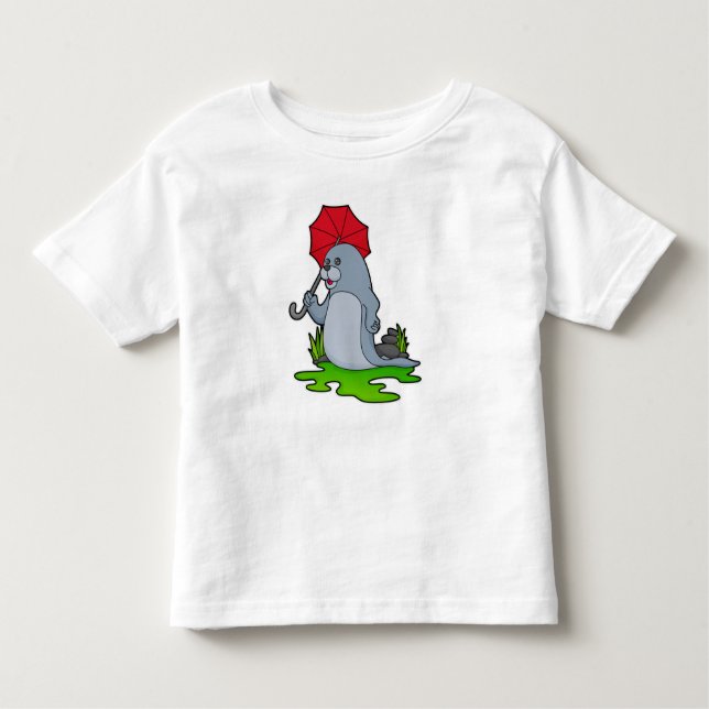 Camiseta Infantil Guarda-chuva com junção (Frente)