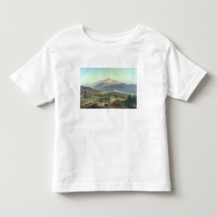 Camiseta Infantil Guardador de gado a cavalo com seu gado em um